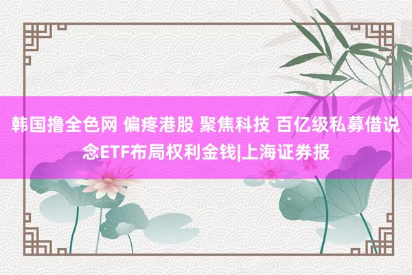韩国撸全色网 偏疼港股 聚焦科技 百亿级私募借说念ETF布局权利金钱|上海证券报