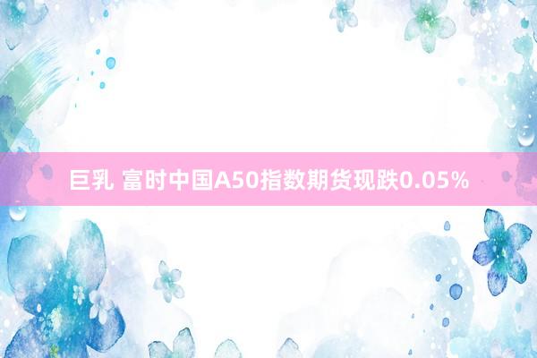 巨乳 富时中国A50指数期货现跌0.05%