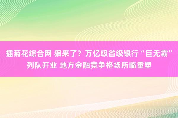 插菊花综合网 狼来了？万亿级省级银行“巨无霸”列队开业 地方金融竞争格场所临重塑